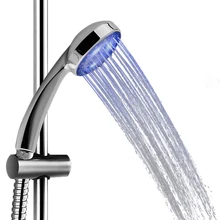Handheld 7 Color LED Romantic Light Water Bath Home Bathroom Shower Head Glow