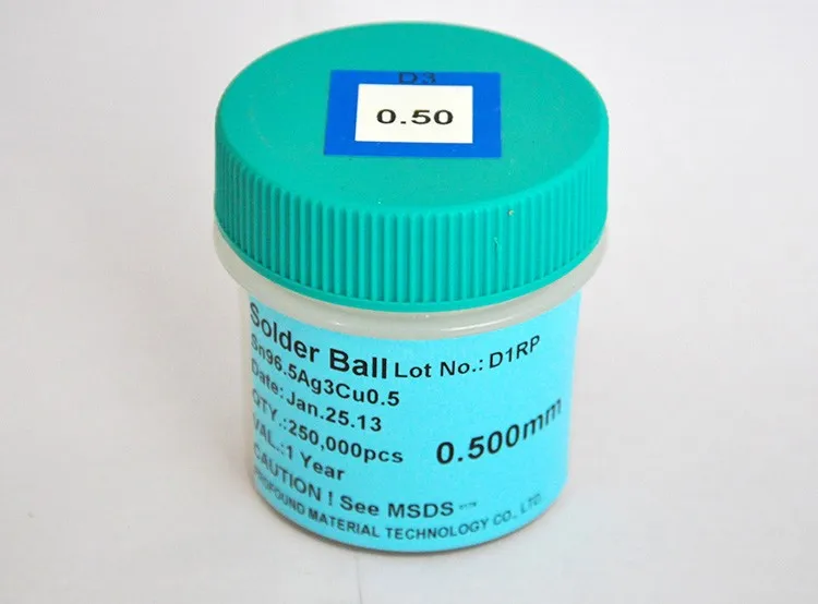 0.5 мм PMTC припой мяч BGA-Сик олова таблицы 250 К/бутылки