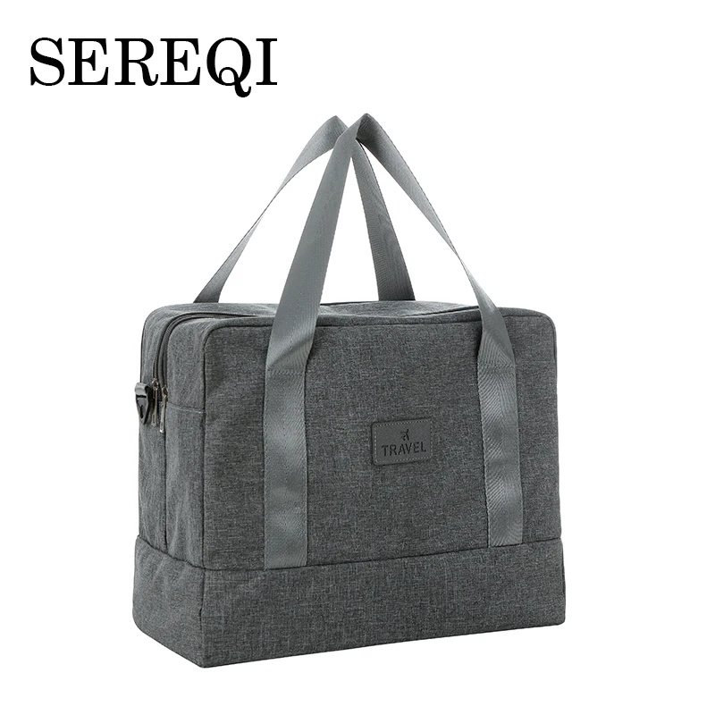 

SEREQI Multifunctional Dry And Wet Separation Travel Bag Travel Packing Big Luggage Bag Fashion Unisex Zoning Clear Duffle Bag