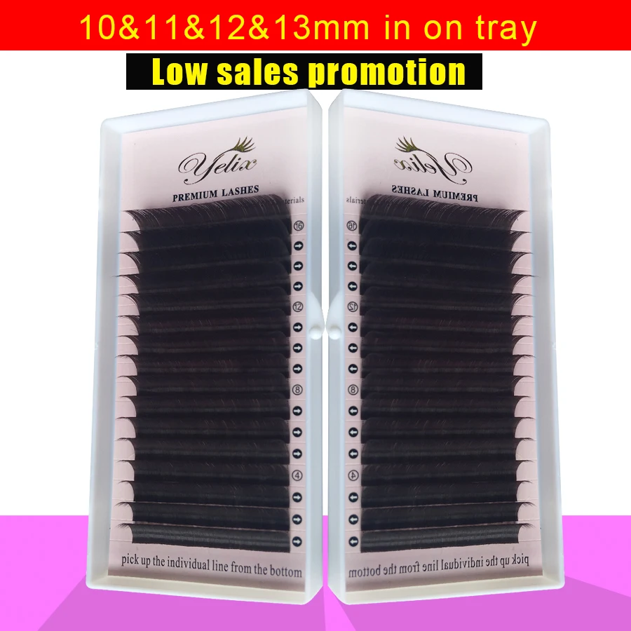 Individual False Eyelashes Lashes Mink Colored Eyelash Extension Cilios Posticos Fake Natural Brown font b Color