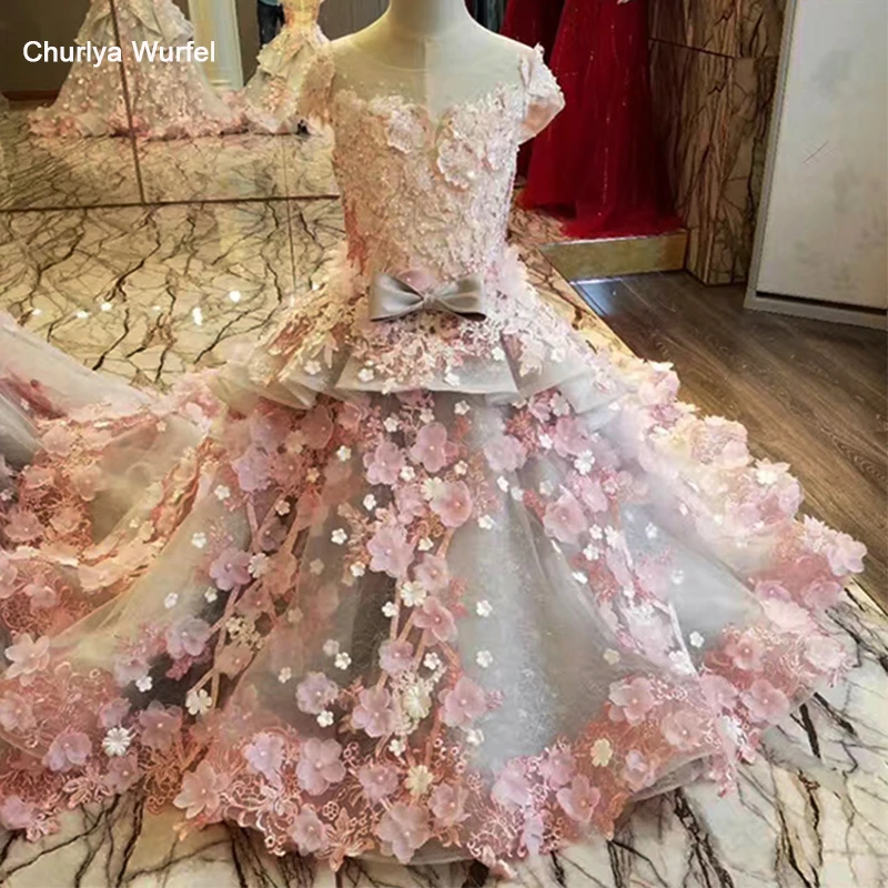 flower girl puffy dress