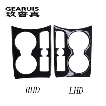 

Car Interior Water Cup Holder Panel Decoration LHD RHD drive carbon fiber Cover Stickers Trim For Audi Q3 2013-17 Car Styling