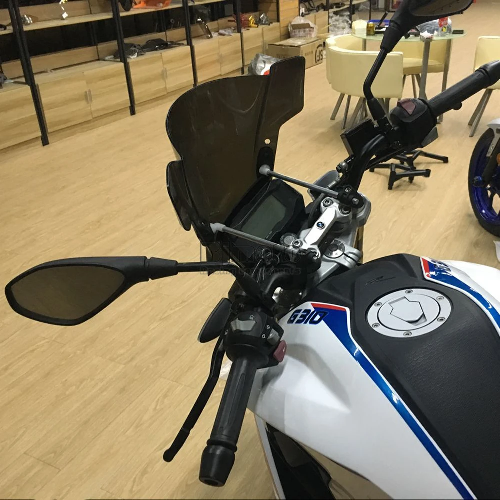 Universal Motorcycle Windshield Street Bike Windscreen For 22mm 25mm 28mm Handlebar Motorbikes (12)