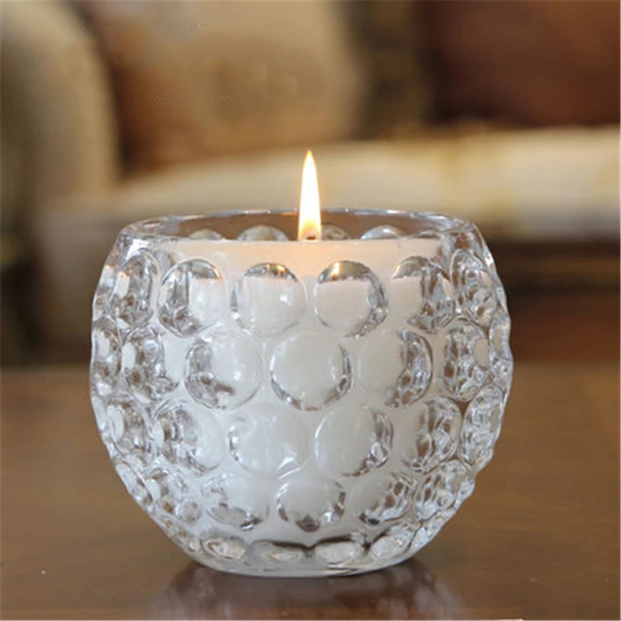 Aromatherapy Crystal Ball Candle Holder Glass Bougies Anniversaire