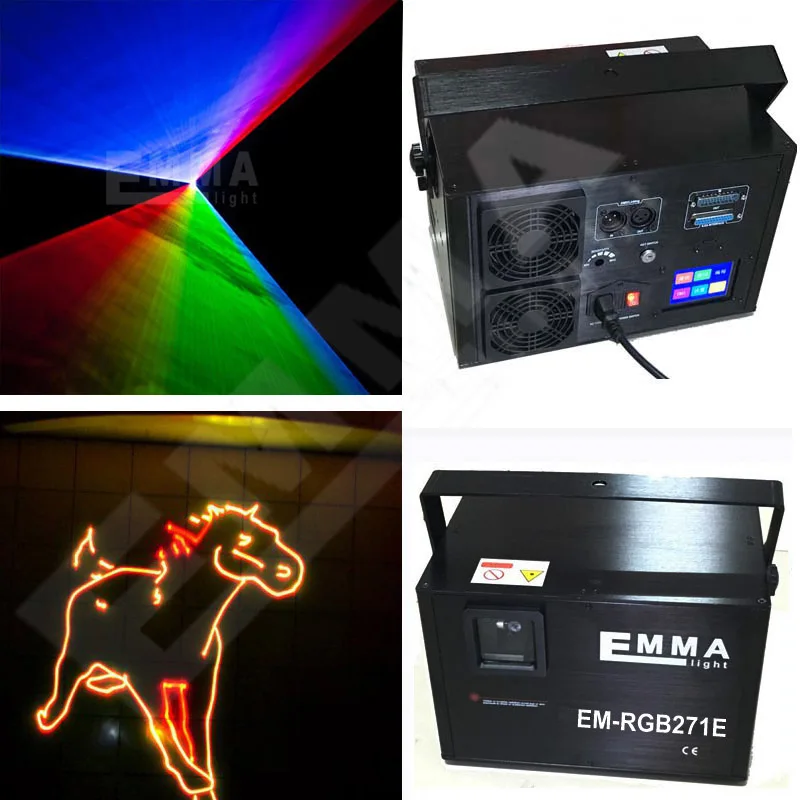 5W 5Watt RGB full color Animation Analog Modulation laser light effects