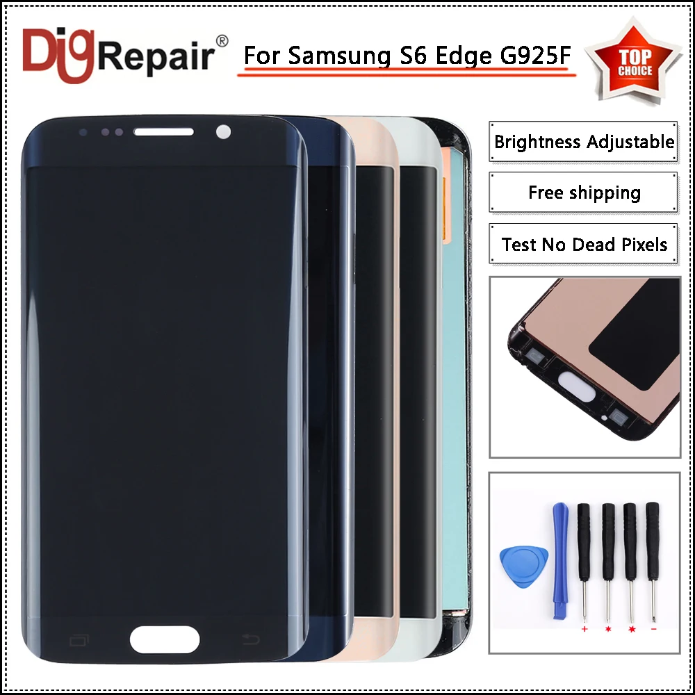

5.1 inch For Samsung Galaxy S6 Edge Display SM-G925F G925 G925F G920V LCD Display Digitizer g925f Touch Screen S6 Edge g925f lcd