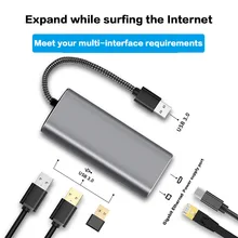 USB C Ethernet концентратор USB C к USB 3,0 RJ45 Thunderbolt 3 type C адаптер для MacBook Pro huawei samsung Galaxy USB Ethernet