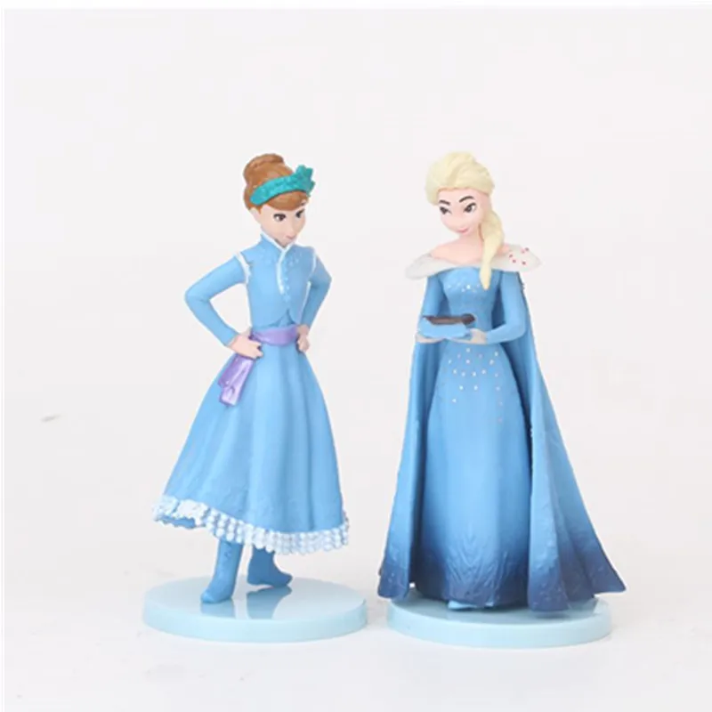 Disney Frozen новейшая 10 шт 5 9 см принцесса Эльза Анна Кристофф Свен Олаф милый