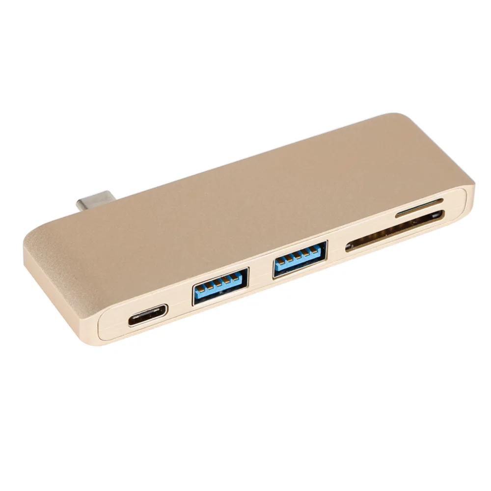 

5In1 USB C 3.1 Type C Hub Power Delivery PD-Power High Speed Combo Splitter SD TF Card Reader For Dell MacBook
