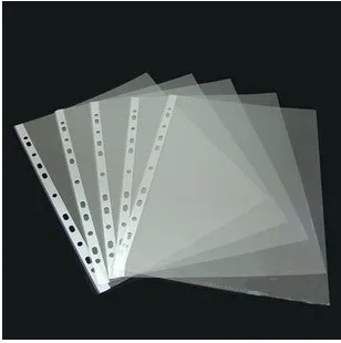file leaf clear holder a4 holes transparent loose supplies office per protection presentation film folder 50pcs sell wholesale