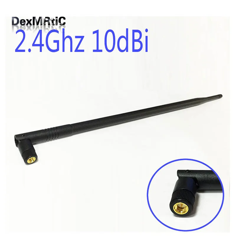 

WIFI Antenna 2.4 GHz 10dBi SMA Male Wireless WLAN Black Floding Omni Router Card Antenna 39CM Length