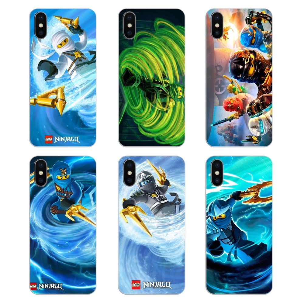 

For LG G7 Q6 Q7 Q8 Q9 V30 X Power 2 3 For OnePlus 3T 5T 6T Transparent Soft Shell Covers Red lego ninjago kai Pattern Art Print