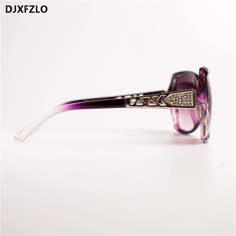 Женские зеркальные солнцезащитные очки DJXFZLO дизайнерские в большой оправе UV400