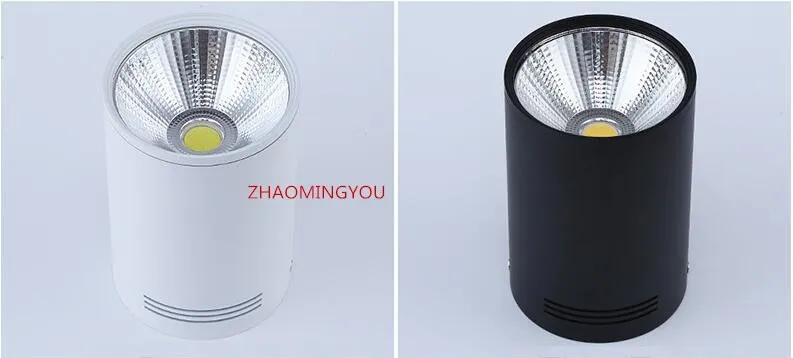 2020 Surface Mounted Dimmable COB LED Downlights 6W 9W 12W 20W 25W 30W LED Ceiling Lamps Spot Light Downlights AC85-265V