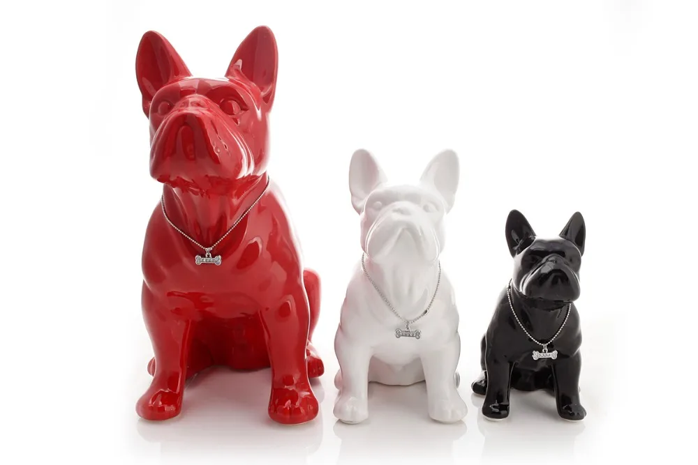 Resin French Bulldog dog statue home decoration accessories crafts room decoration objects ornament parlor resin animal figurine