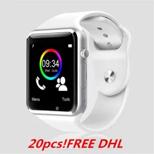20 шт. A1 наручные часы Bluetooth Смарт часы Спорт Шагомер с sim-камерой Smartwatch для Android смартфон T15 хороший как DZ09 U8