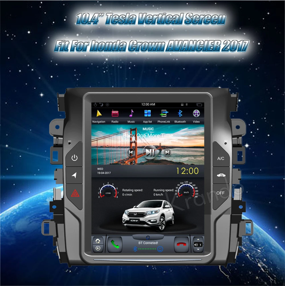 Excellent Krando Android 8.1 10.4" Tesla Vertical screen car radio multimedia system for Honda Crown Avancier 2017 navigation player 1 Excellent Krando Android 8.1 10.4" Tesla Vertical screen car radio multimedia system for Honda Crown Avancier 2017 navigation player 1