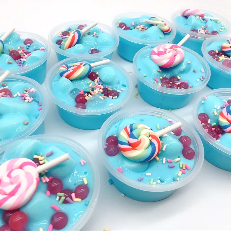 Дети слизи игрушка Хлопок грязь Slime DIY Пластилин цветной глины Kid'S декомпрессии