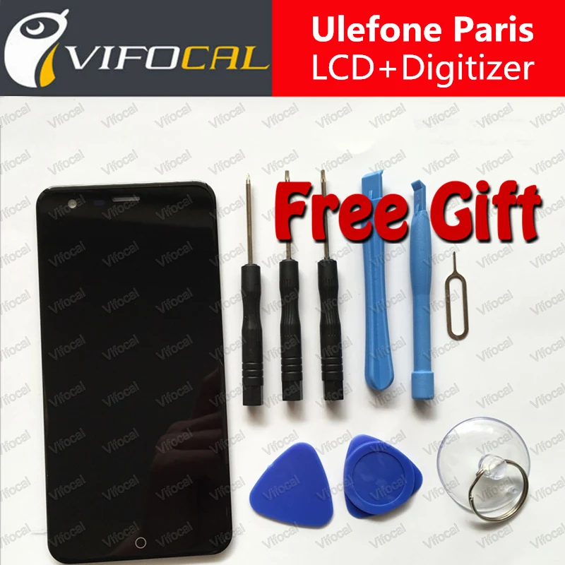 Ulefone Paris LCD Display Touch Screen + Tools 100% Original 1280x720 HD Digitizer Assembly Replacement For Mobile Phone