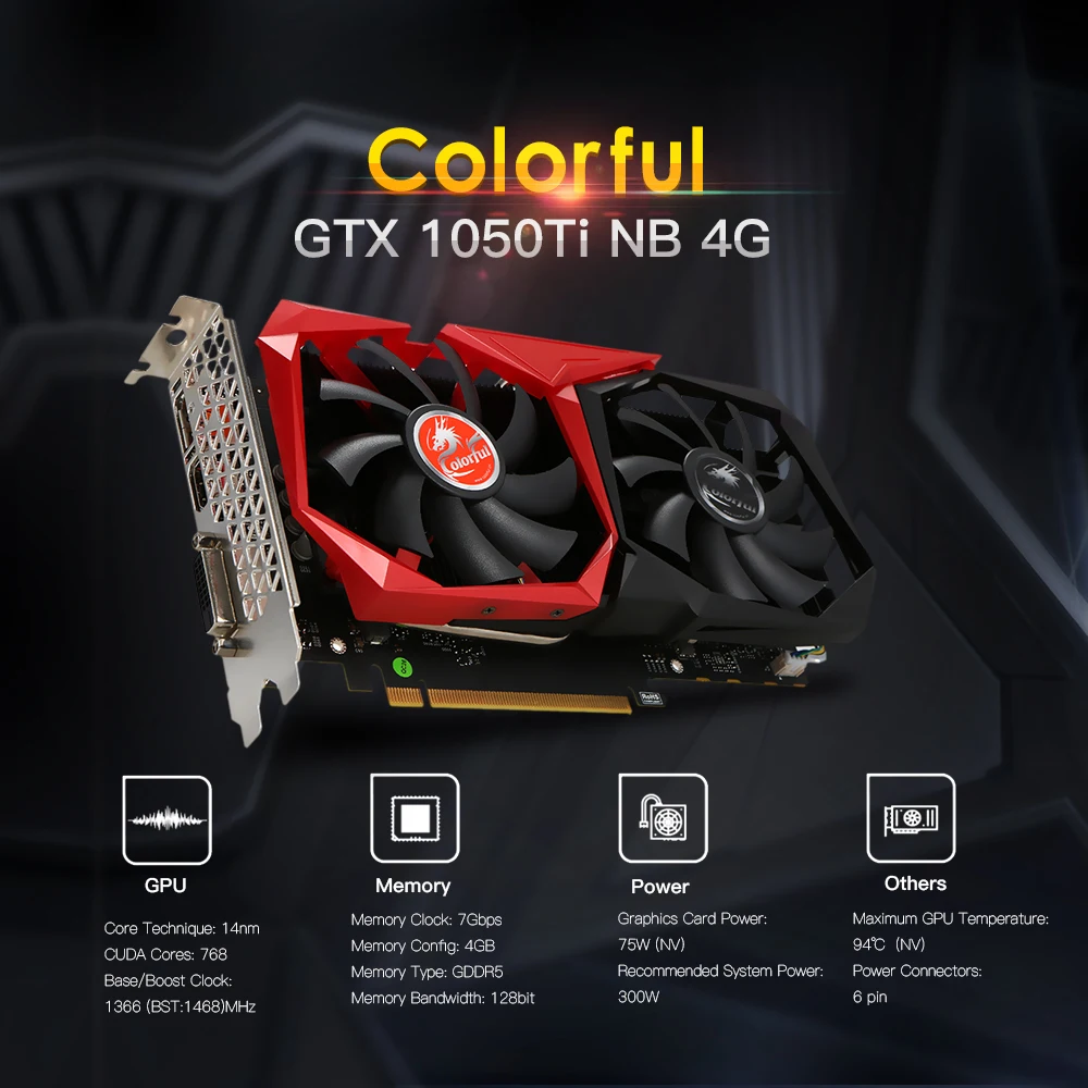 colorful-gtx-1050ti-nb-4g-graphics-card-1050-ti-1366-1468mhz-4g-gddr5