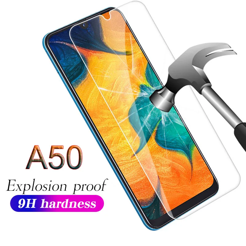 Для Samsung A50 защита экрана закаленное стекло для Samsun Galaxy A30 M30 A 50 30 Glas полное