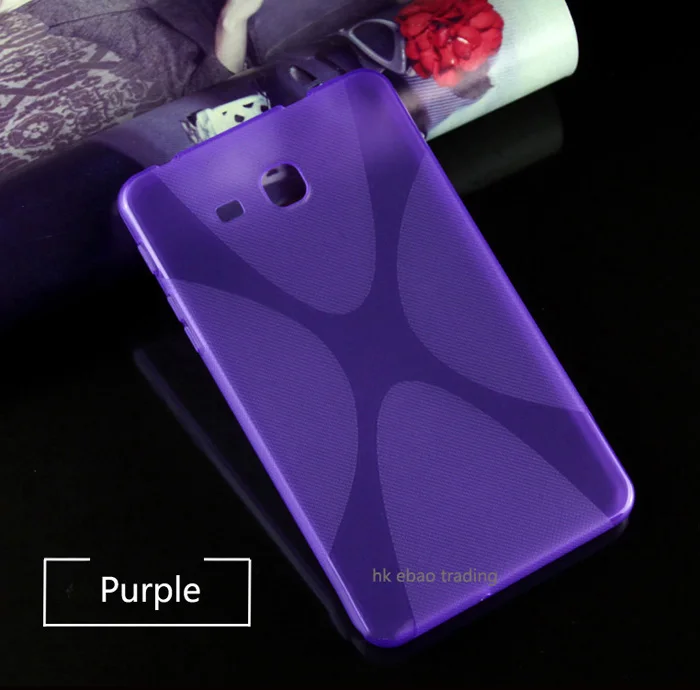 X Line Чехол из ТПУ, мягкий силиконовый гелевый Чехол для samsung Galaxy Tab A 7,0 T280 T285 edition - Цвет: Purple