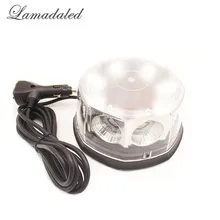 Lamadaled DC12V24V super bright white 40W auto led strobe lights beacon with magnetic police vehicle emergency car warning lamp