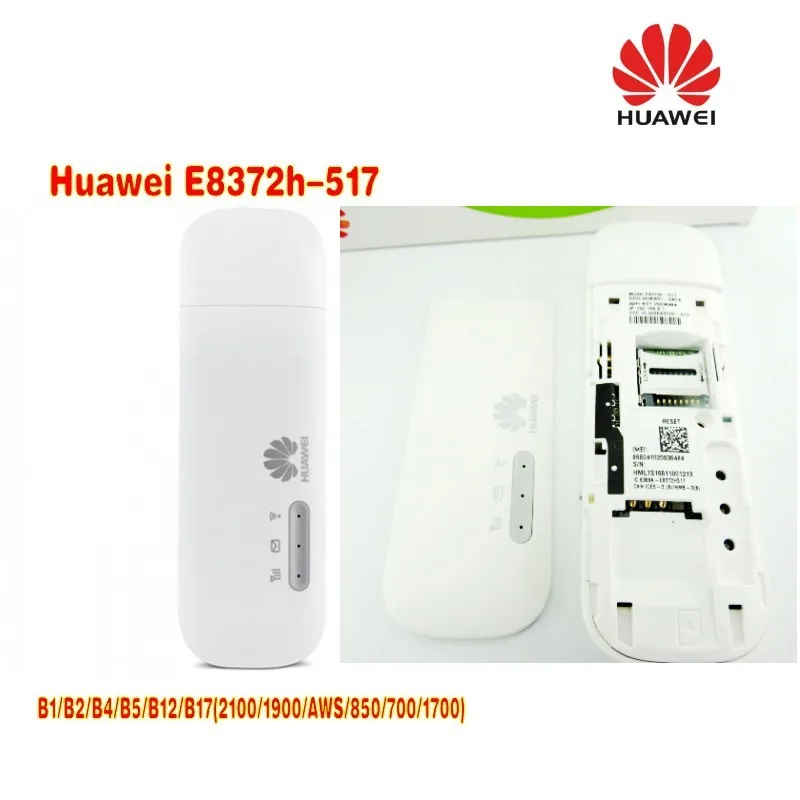 Много 2 шт. huawei E8372h-517 LTE Wi-Fi Stick плюс 2 шт. антенны
