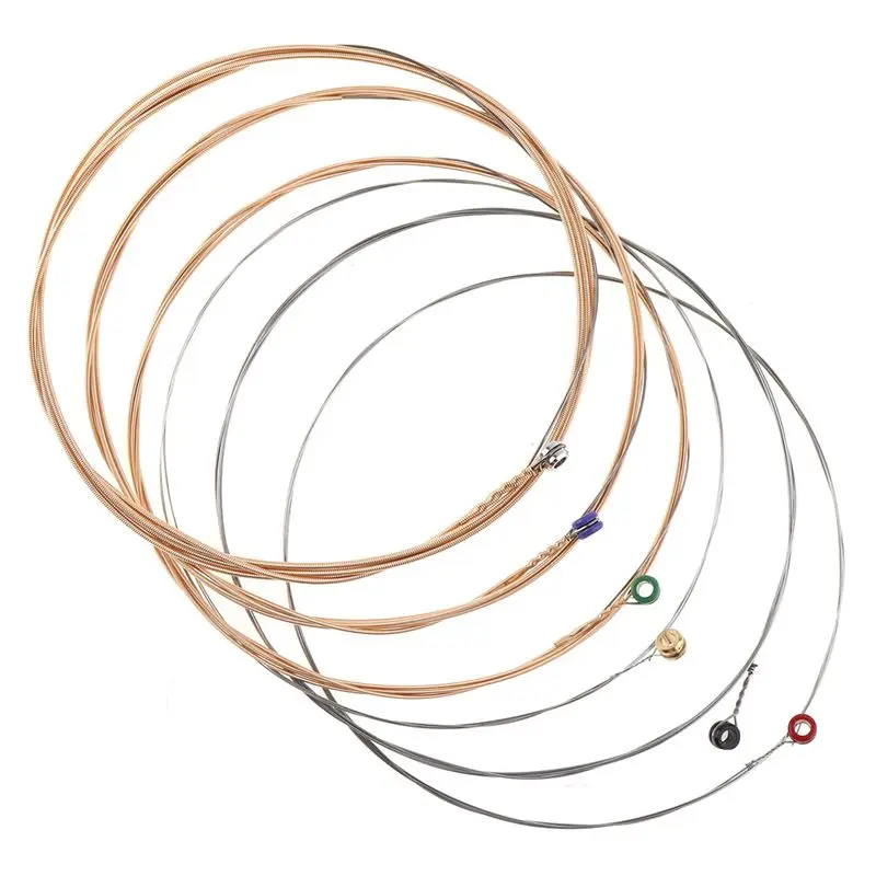 

Orphee 6pcs/set QA140 Medium Super Light Extra Light Acoustic Guitar Strings 85/15 End-Ball