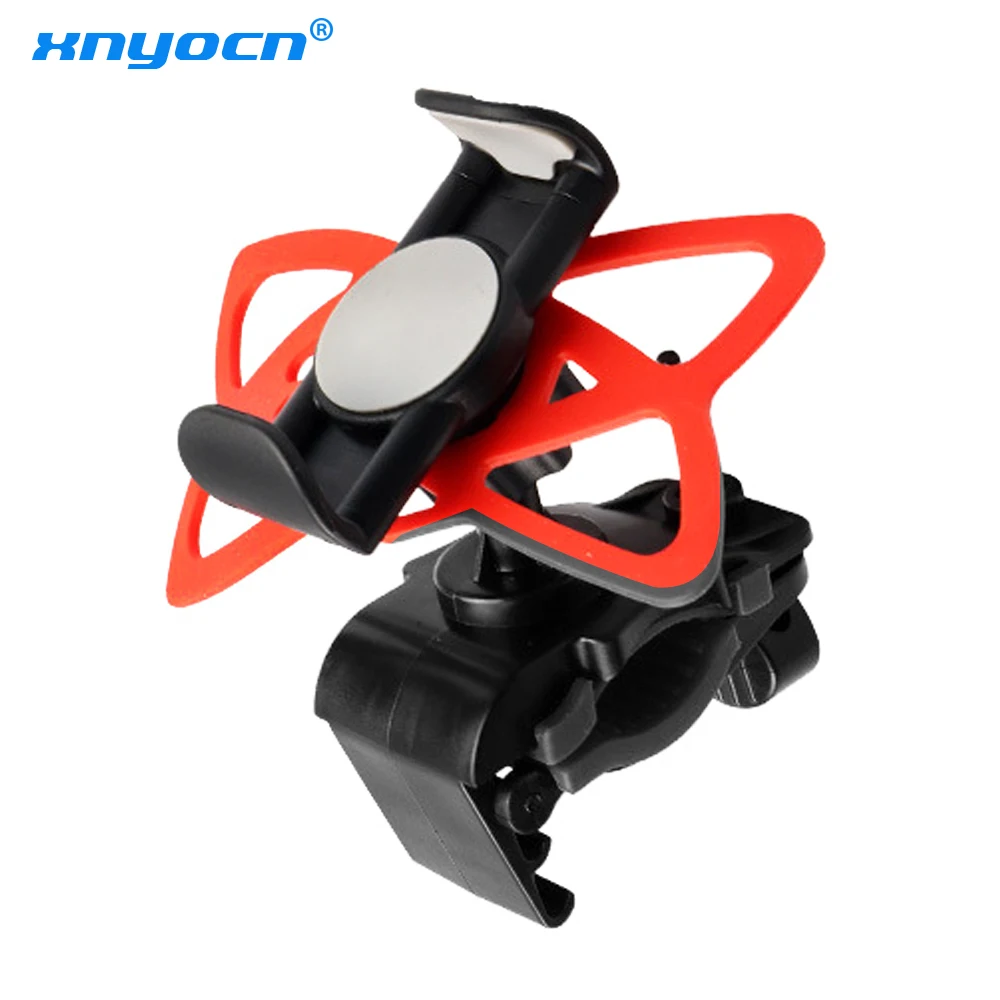 

Xnyocn MTB Bike Bicycle Motorcycle Handlebar Mount Holder Phone Holder With Silicone Support Band For Iphone Samsung XIAOMI GPS