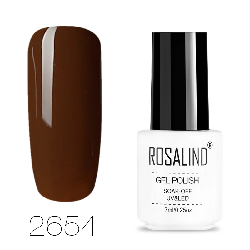 ROSALIND Гель-лак для ногтей маникюрный набор для наращивания ногтей Vernis постоянный УФ светодиодный гибридный дизайн ногтей Гель-лак - Цвет: RC2654