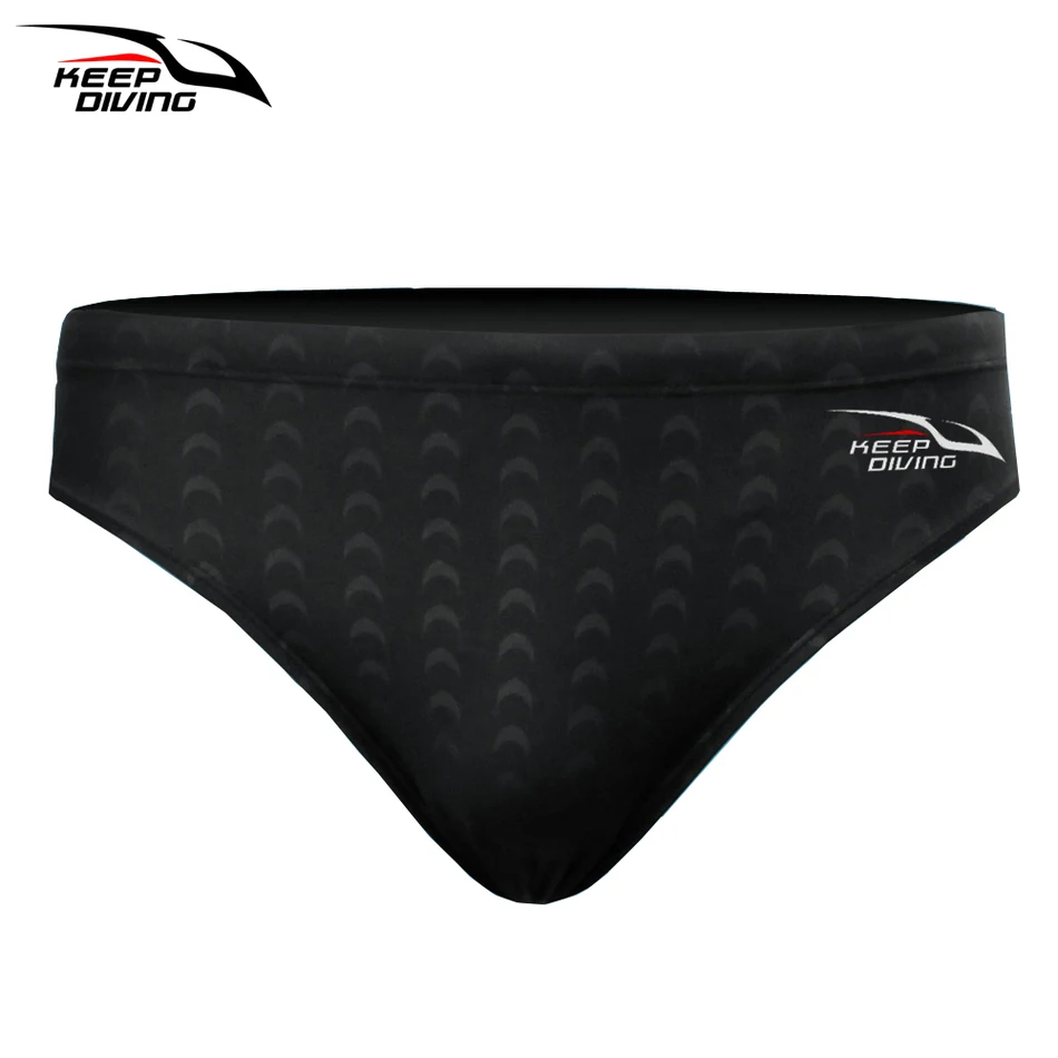 

KEEP DIVING Professional Shark Skin Swim Competition Boxer Briefs Men Sport Trunks Sharkskin Surf Board Shorts Trunks Swim Suits