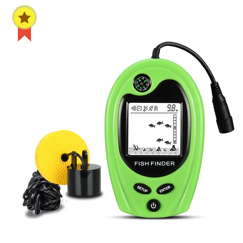 Portable Sonar Fish Finders Fishing Lure Echo Sounder Russian Manual FF717 100ft