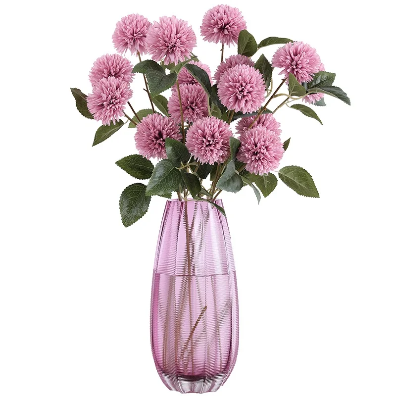 

Xuanxiaotong 1pcs Artificial 3 Head Large Dandelion Branches for Home Table Decoration Accessories Gerbera Flower Arrangement