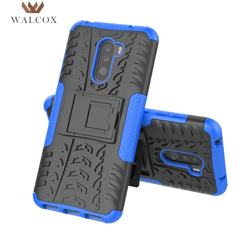 

Walcox Cases For Xiaomi Pocophone F1 Case Cover for Xiaomi Poco F1 Case Coque kickstand Housings PC and TPU