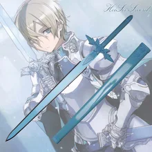 Cosplay Sword Art Online Eugeo Blue Rose Sword Japanese Anime Cartoon Katana Sword Real Weapon