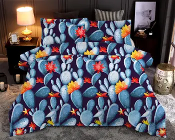

Tropical Plant Bedding Set Cactus Printed Duvet Cover Sets Queen King Quilt Cover Bed Linen
