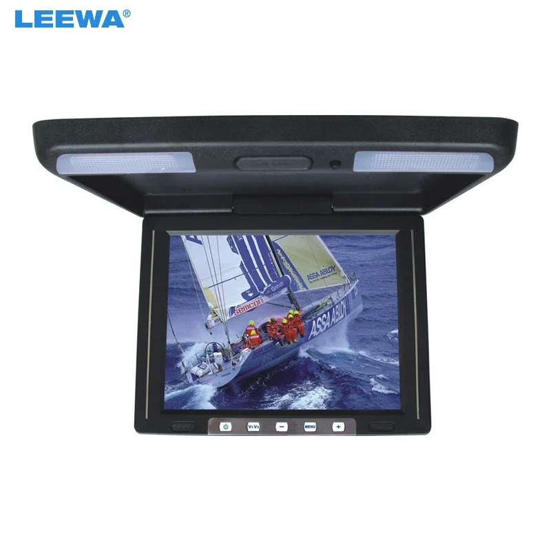 LEEWA 11," дюймовый кондиционная система на тонкопленочных транзисторах на тонкоплёночных транзисторах ЖК-дисплей монитор 2-полосная видео Вход откидной автомобилей/Автобусов/ИК камера, черный, серый, бежевый# A1285