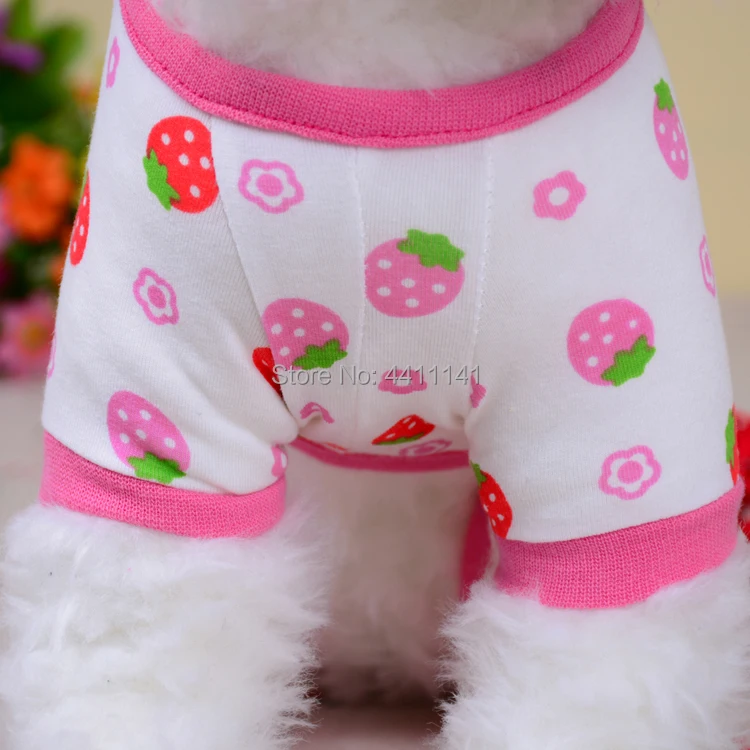 Вышивка маленькая кошка собака пижамы Чихуахуа Пудель одежда для отдыха спортивный костюм для щенка питомца мягкий хлопок