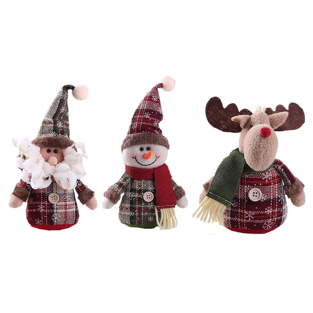 

Christmas Ornament Knitted Fabric Old Man Snowman Elk Christmas Tree Doll Child Toy Gift Desktop Decoration Party Favor