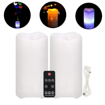 

DSHA New Candle Projection Lights,LED Flameless Electric Candle with Star Sky/Cartoon Fruit Projection Lamp Remote