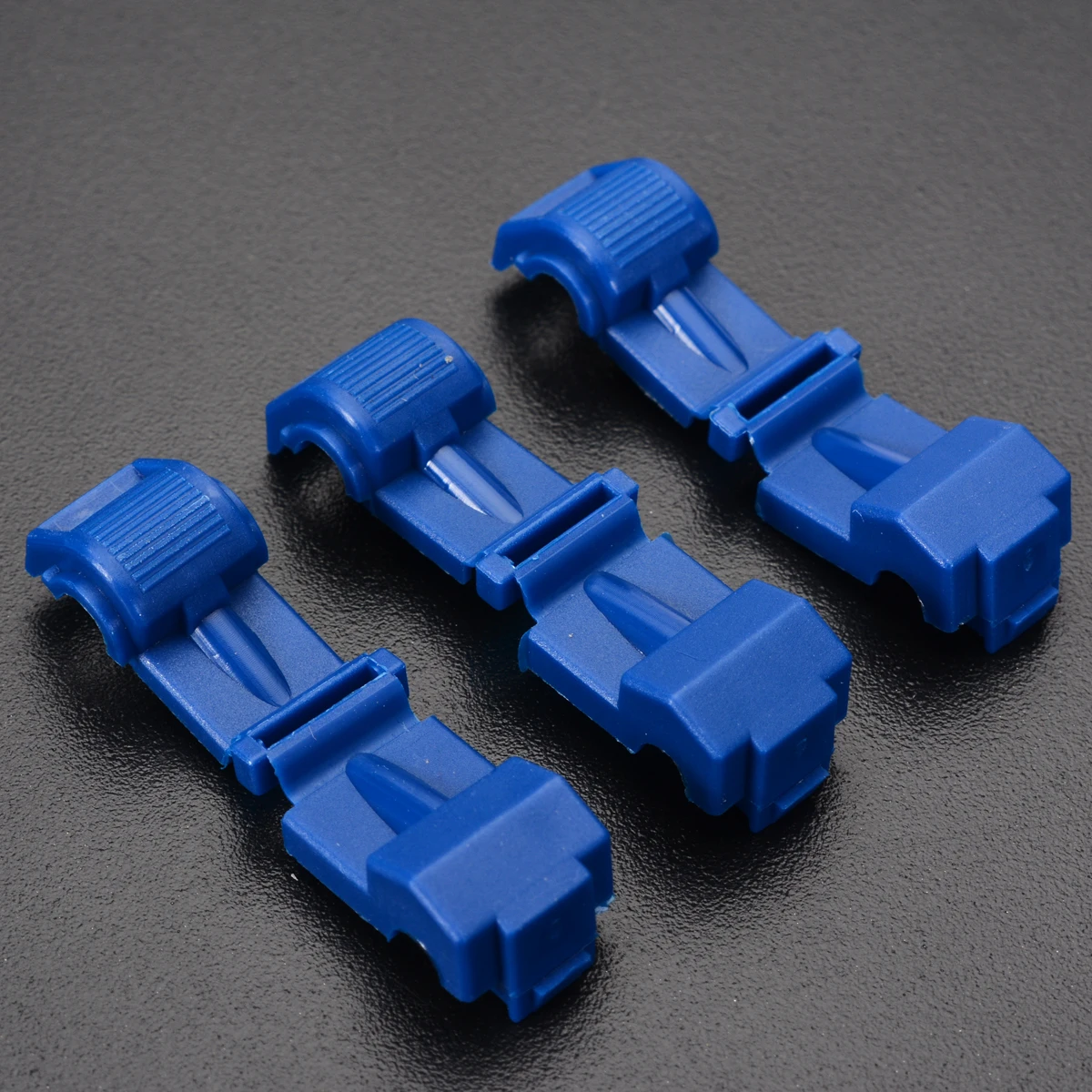 40pcs/lot T-Taps & Male Insulated Wire Cable Connector Terminals Mini Blue Quick Splice Scotch Lock Terminal Crimp