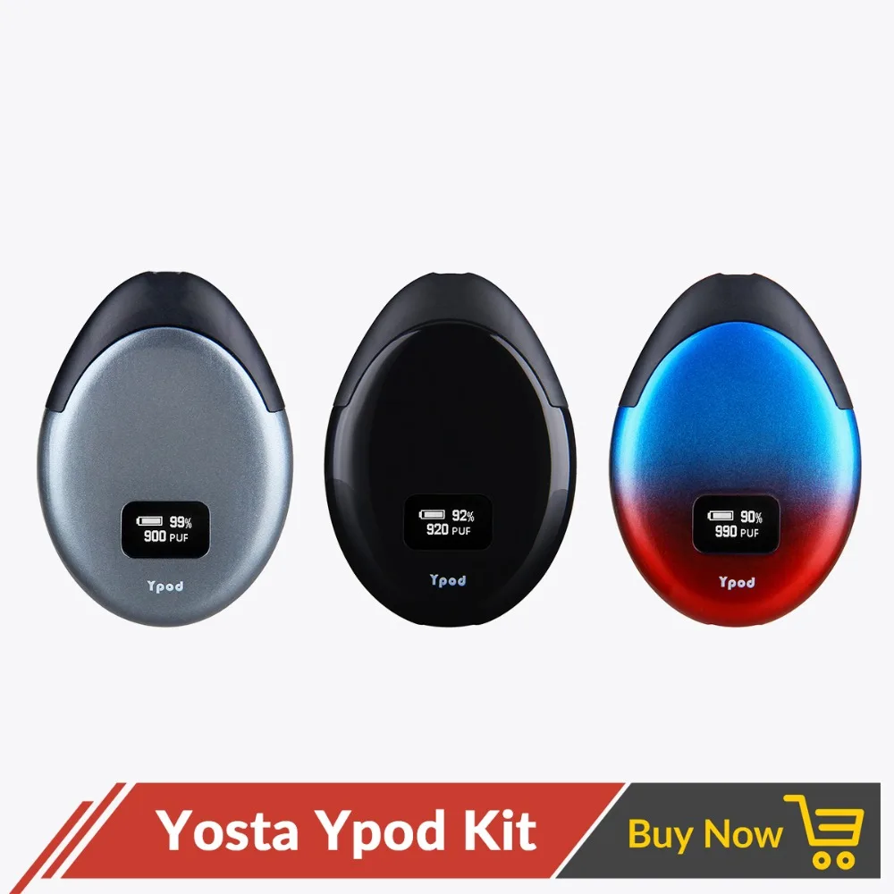 

Newest Yosta Ypod Starter Kit Pod Vape Pen 500mAh with 2ml Refillable Cartridge for E-juice CBD Oil Vs Smok Novo Vaper
