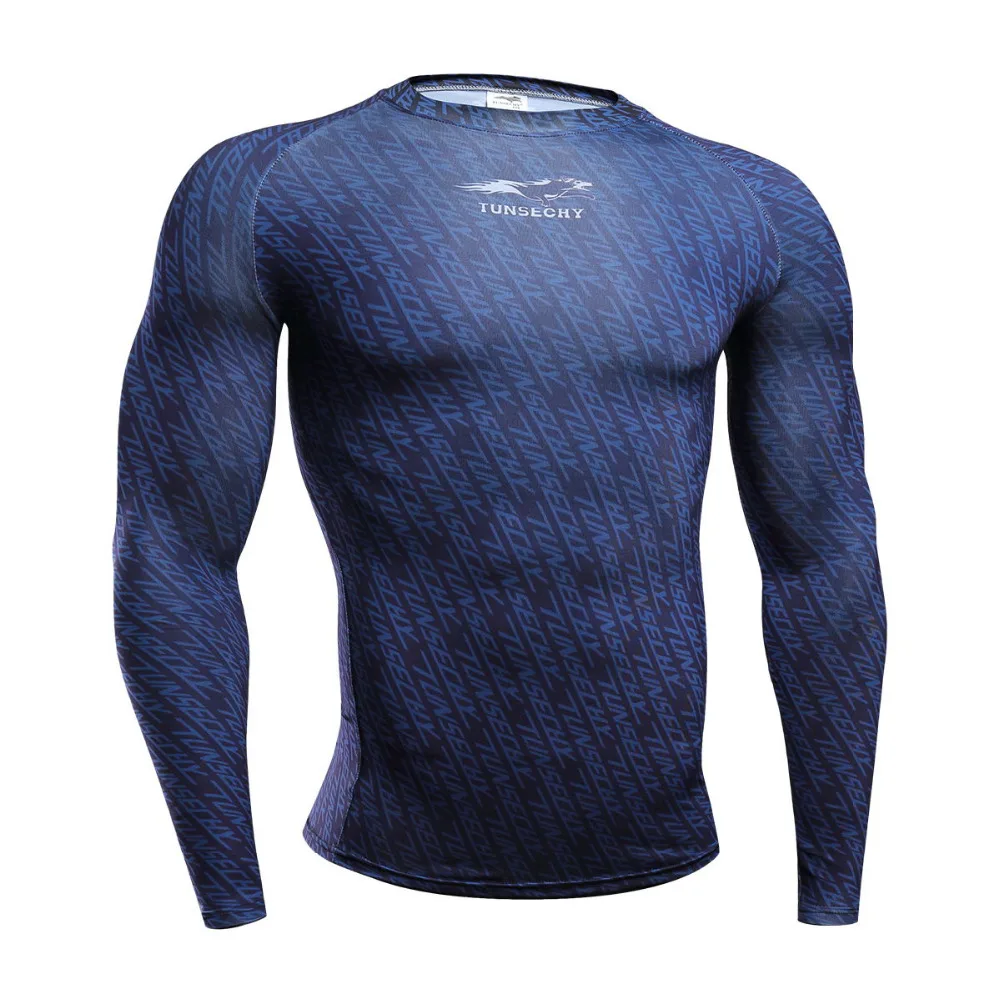 Cycling shirt New Arrival Compression Shirts Bodybuilding Skin Tight Long Sleeves Quick Dry Clothings Colorquick Bodybuild C | Спорт и