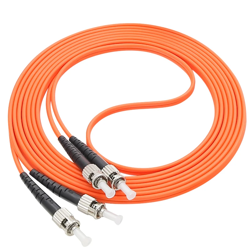 Оптоволоконный провод кабель для коммутационных шнуров, ST/UPC-ST/UPC, 3,0 мм Диаметр, OM1 многомодовый 62,5/125, дуплекс