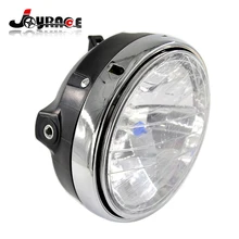 Custom Front Motorcycle Round Chrome Halogen Headlight MOTO Refit Lamp For Honda CB400 CB500 CB1300 VTR250 CB 250 VTEC400