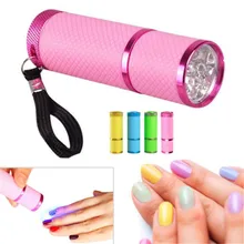 Mini UV Gel Curing Lamp Portability Nail Dryer LED Flashlight Currency Detector