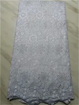 

African lace fabric in white cotton dry lace fabric with stones high quality swiss voile lace in switzerland for party 5yard/lot
