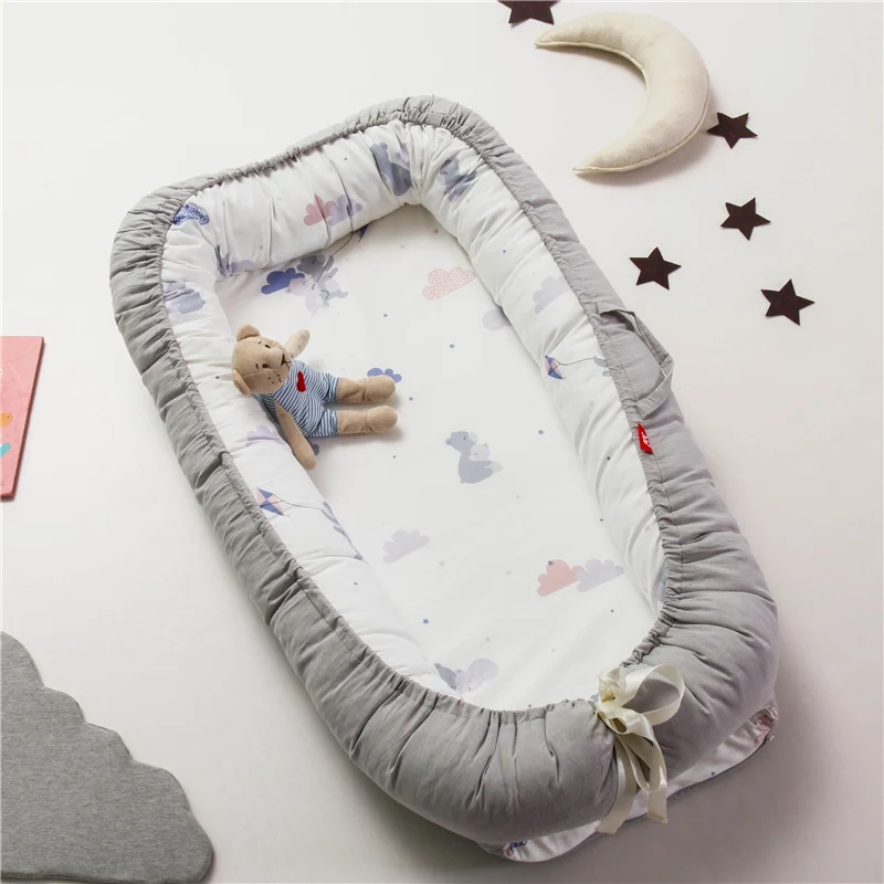 Модные матрасы детская кроватка для кровати портативный детский шезлонг для новорожденных кроватки дышащее и спящее гнездо