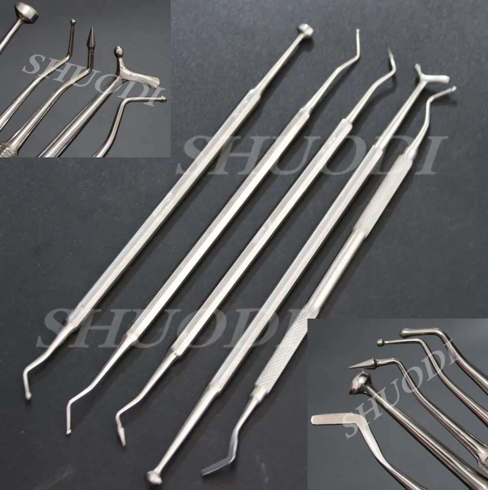 

3 Pcs/4 Pcs/5Pcs Set Composite Dental Composite Filling Instrument spatula Amalgam Plastic Double Ends
